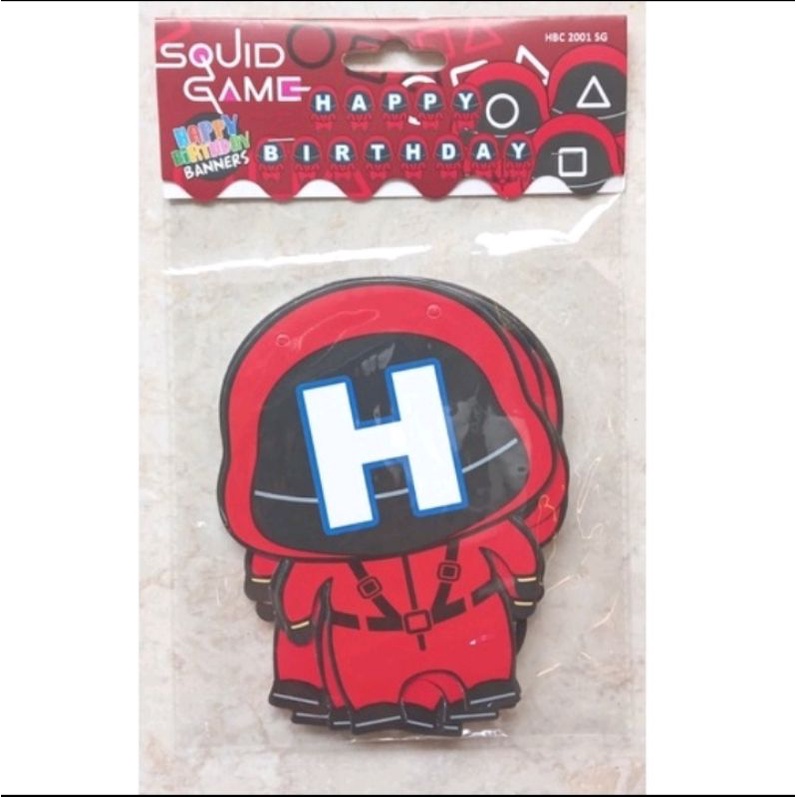 Hbd SQUID GAME ARRANGEMENT / HBD WRITING SQUID GAME CHARACTER | Shopee