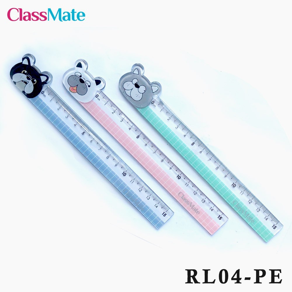 ClassMate Ruler 15cm RL04-PE with clear cm graduations create precise ...
