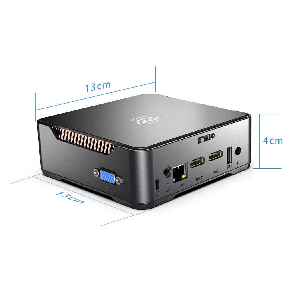 GK3V 256GB SSD 500GB HDD NUC Windows 11 Mini PC Office 2019 Activated Intel Celeron J4125 Quad Core 1000M Lan Wifi Bluetooth 2*HDMI 1*VGA USB 3.0 Support HDD Desktop