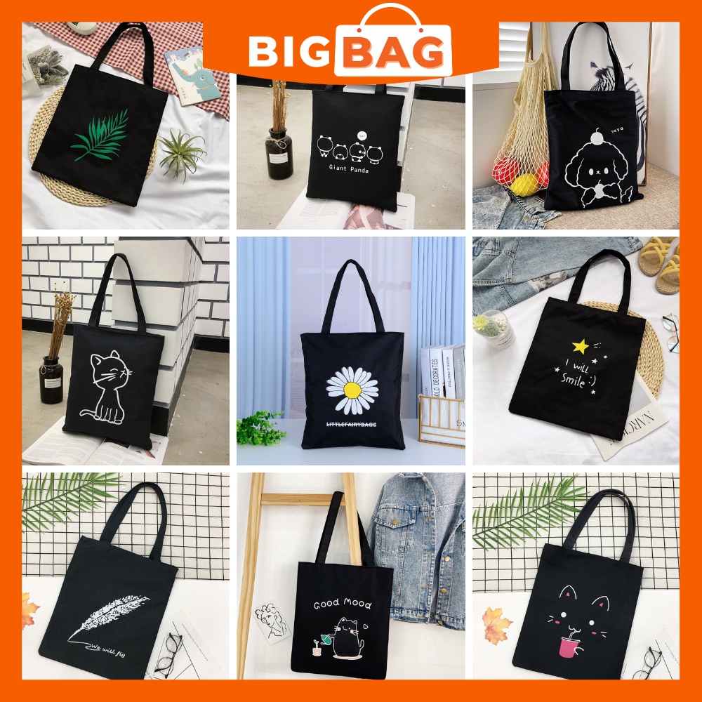 Black tote outlet bag school