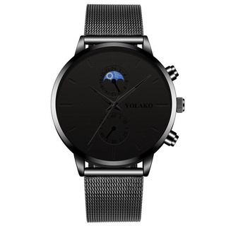 Men's black stainless steel on sale watch