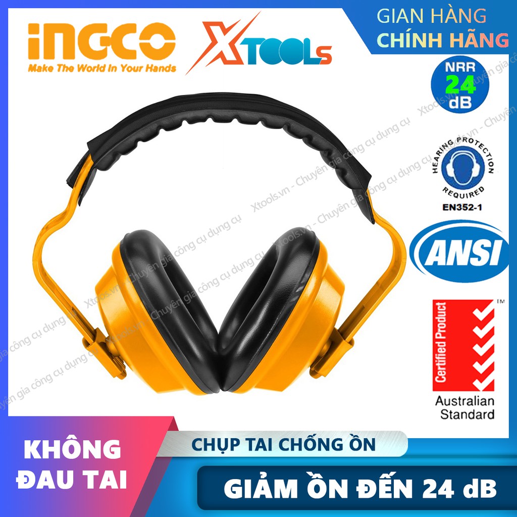 Ingco HEM01 NoiseCanceling Ear Cups Reduce 24dB Noise NoiseCanceling phone Protect Ears
