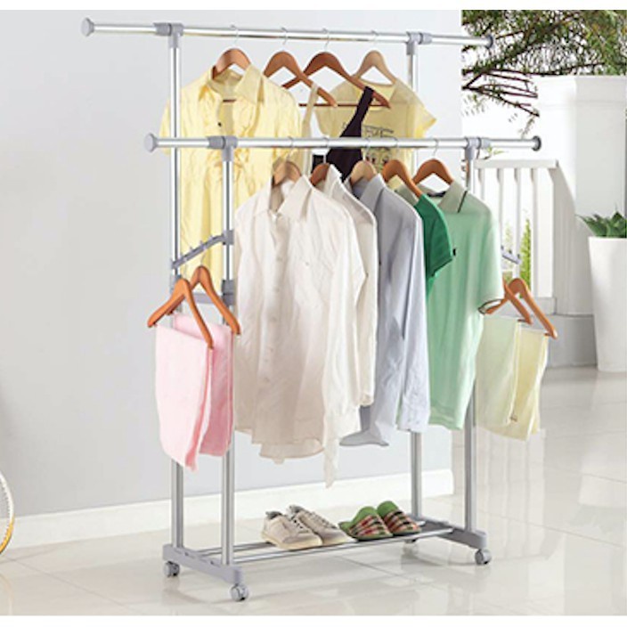 Anti-rust Extendable Foldable Clothes Drying Rack Clothes Rack Laundry ...