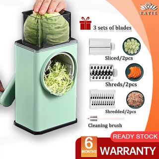3 in 1 Multifunctional Vegetable Cutter Shredders Roller Hand Crank  Potatoes Cucumbers Radishes Vegetable Slicer With Stainless