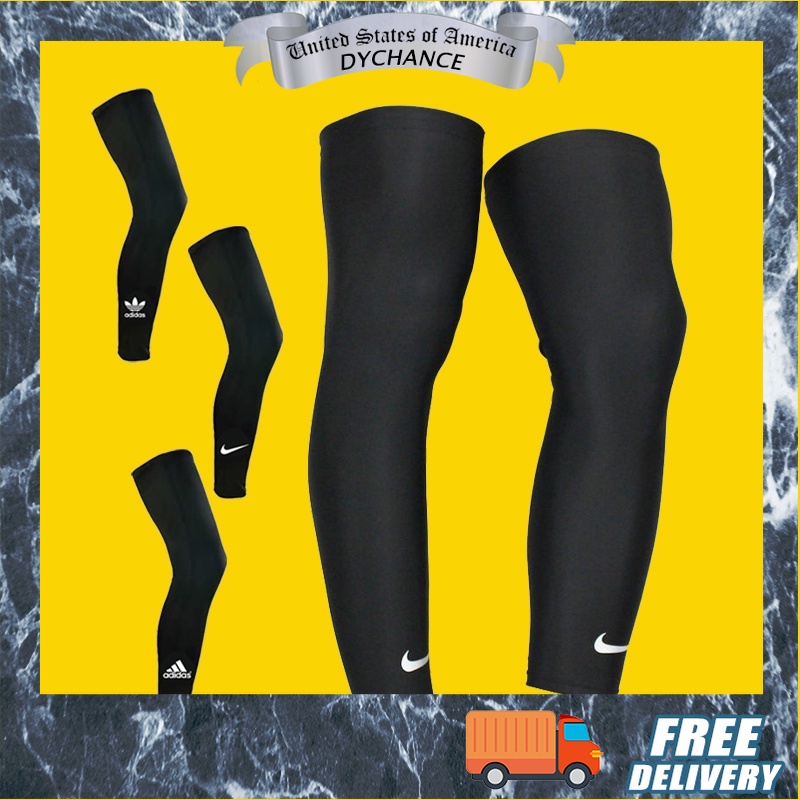 【2 Pcs/Set】 Ice Silk Basketball Leg Protector Anti Ultraviolet Leg Knee Pads Cycling Professional Outdoor Sports Leggings Sun Knee Pads for Men Sports Leg Sport Running Leg Knee Pad Unisex High Elasti