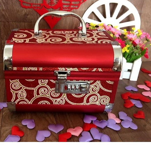 Ready Stock _ Jewelry Box with Lock Multilayer Dressing Box Classic