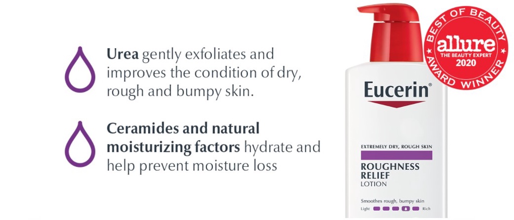 [SG] Eucerin Roughness Relief Lotion, 48 hours of hydration, For rough ...