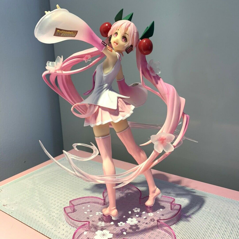 18cm Anime VOCALOID Hatsune Miku Pink Sakura 2020 Ver. PVC Figure Toy New  Loose | Shopee Singapore