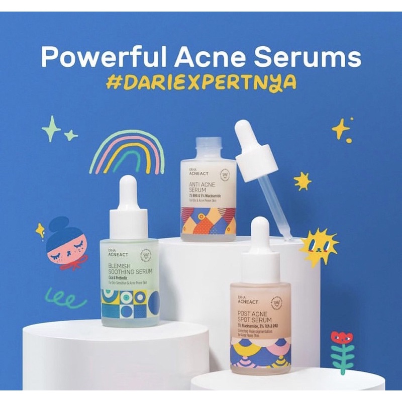 Erha Acne Act Serum Series (Anti Acne Serum, Blemish Soothing Serum