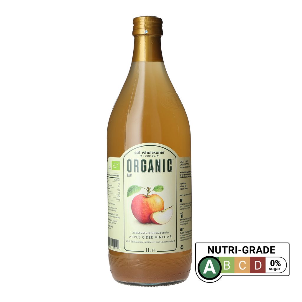 Eat Wholesome Organic Raw Apple Cider Vinegar With Mother L Shopee Singapore