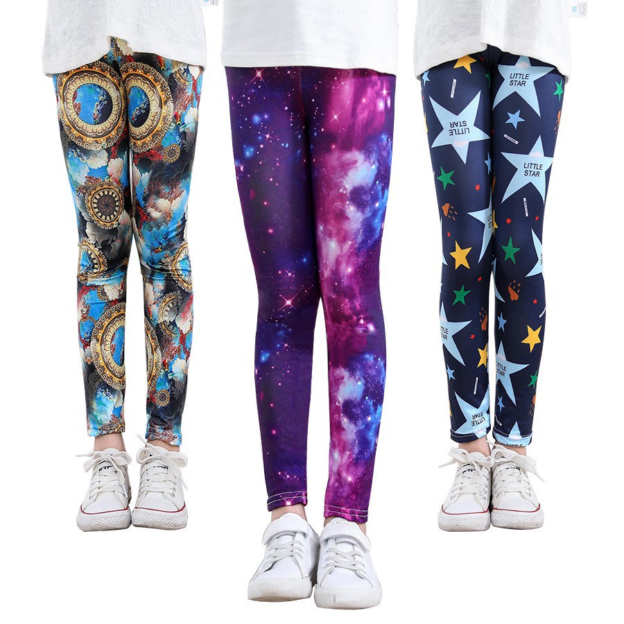 Girls galaxy clearance leggings