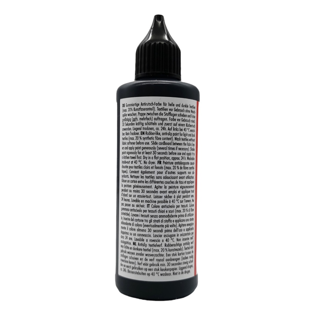 Marabu 17220106232 - Sock Stop, 90 ml, colore rosso antiscivolo a base d' acqua (senza lattice), per tessuti, tenuta sicura su pavimenti lisci, facile da usare dalla bottiglia