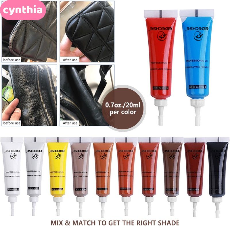 Ready 20ml Leather Repair gel Leather Tonic Agent  Home Car Seat Leather Color Repair Refurbishing Cream Paste Leather Cleaner -cynthia