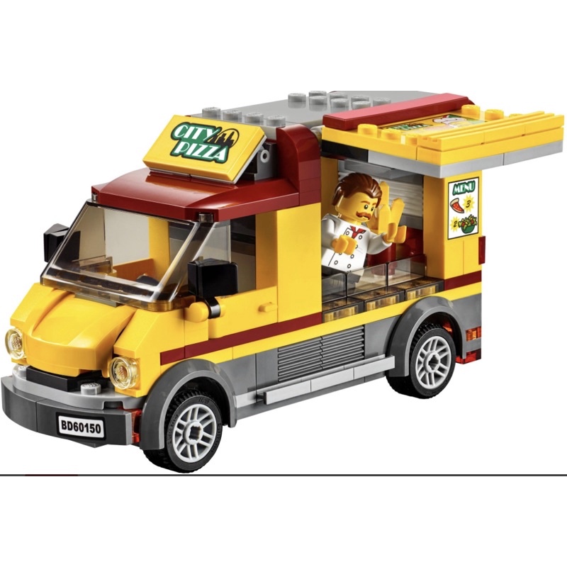SUPPORT LOCAL Authetic 60150 LEGO City Pizza Van Shopee Singapore