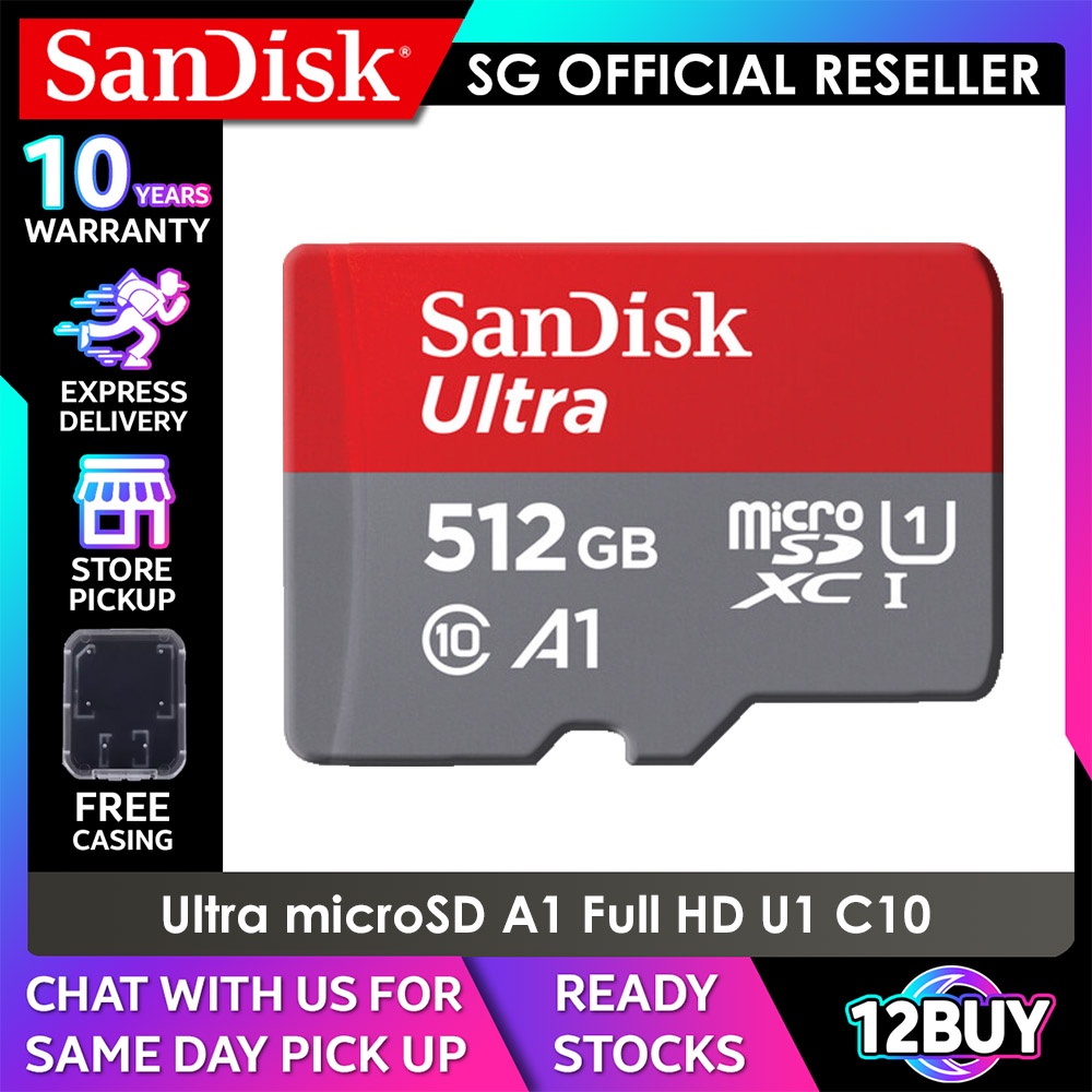 SanDisk Ultra microSD UHS-I Card A1 120MB/s 150MB/s 200GB 256GB 400GB ...