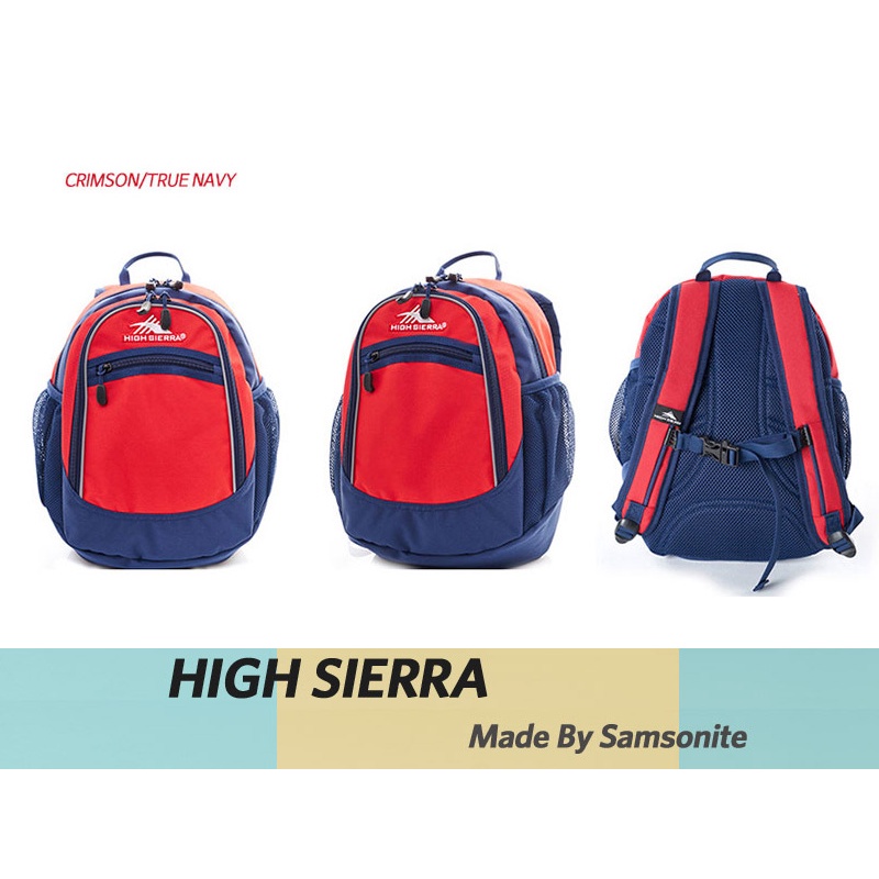 HIGH SIERRA Kids Mini Fat Boy Backpack Children Samsonite Ergonomic School Bag Korea Lightweight Comfy Backpack Perfect for Preschool Primary School Waterproof shoulder protection Shopee Singapore