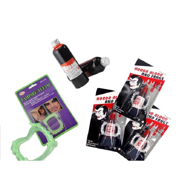 30ml Ultra Realistic Fake Blood Vampire Fake Teeth Halloween Party ...