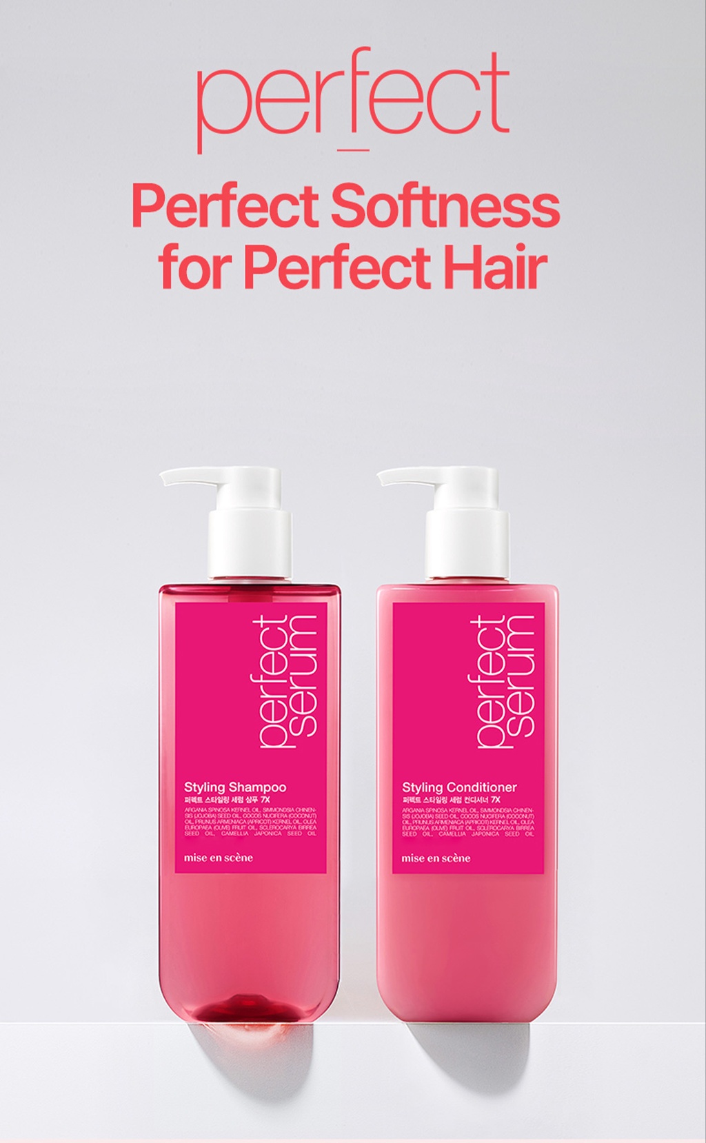 Mise en scene Perfect Serum Styling Shampoo 530ml - Damaged Hair Rescue ...