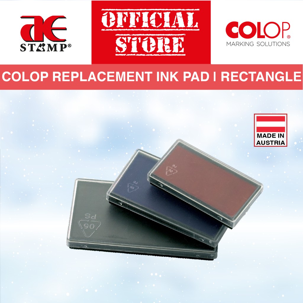 COLOP Replacement Ink Pad | Rectangle Shape Stamp Pad Model P10 P20 P30 ...