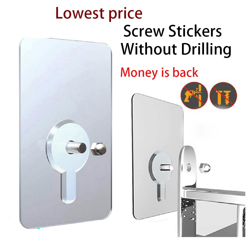 Wall hanging hooks without holes clearance