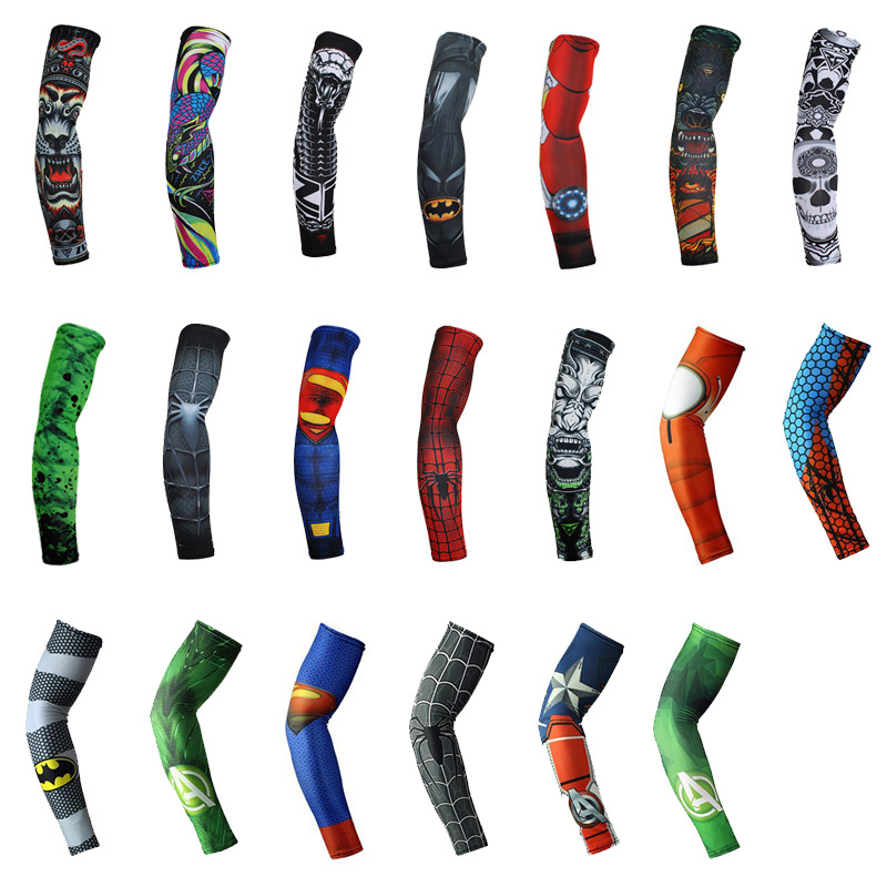 Spiderman Men Women Anti-UV/Dust Hand Socks Arm Sleeves Ice Silk Sports ...