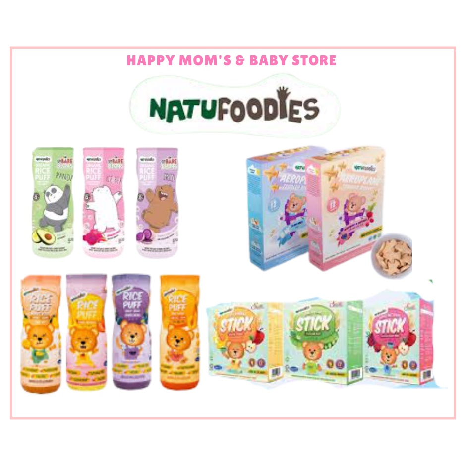 Halal Natufoodies Baby Rice Puff Mini Munchy Apple Monkey | Shopee ...