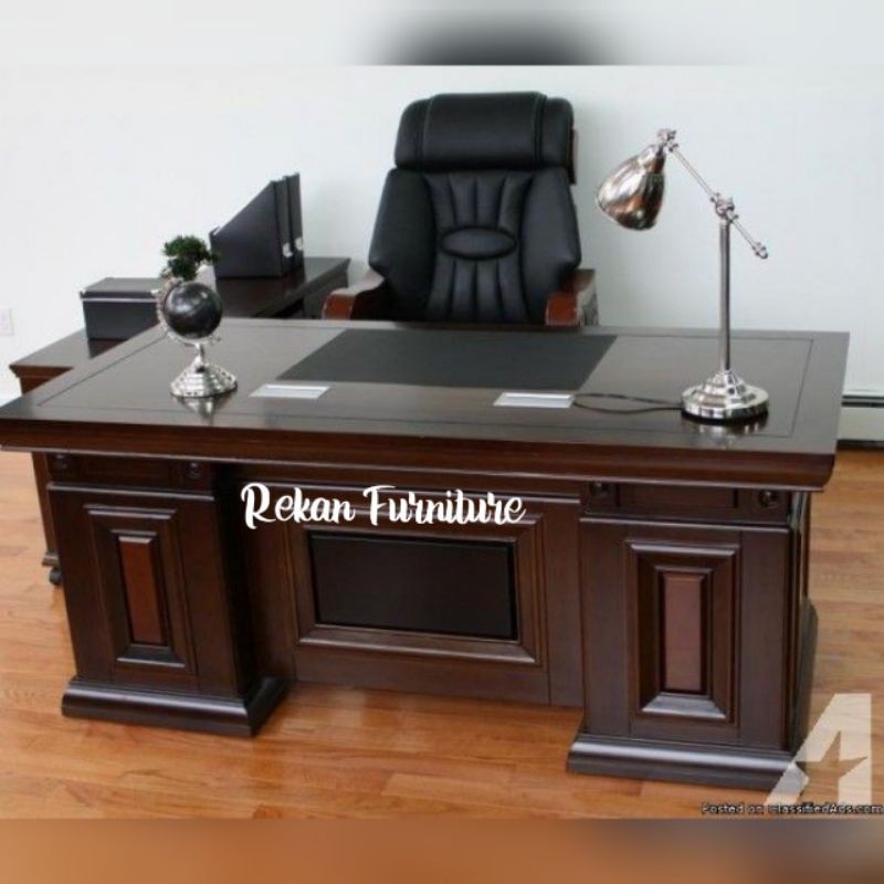 KAYU Minimalist Teak Wood Office Desk | Office Desk | Office Desk