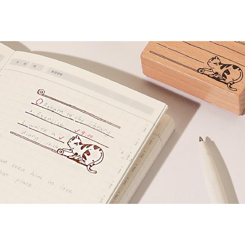 [CHL] NOTE FOR Meow Haunting Series Cat Dialog Box Grid Line Hand ...