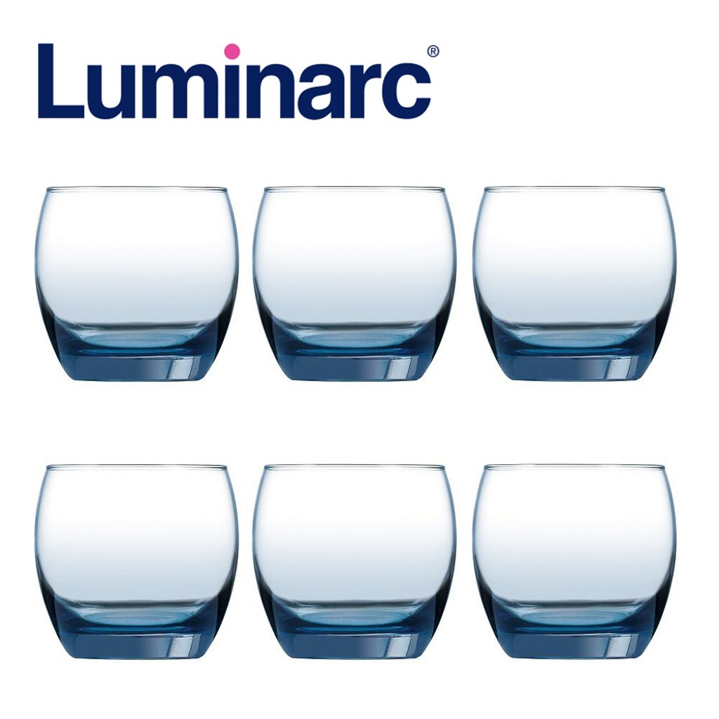 Luminarc 6pcs Glass Salto Mazarine 320ml Shopee Singapore 2913