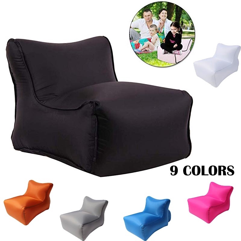 Portable Inflatable Lounger Outdoor Waterproof Air Sofa Chair Folding