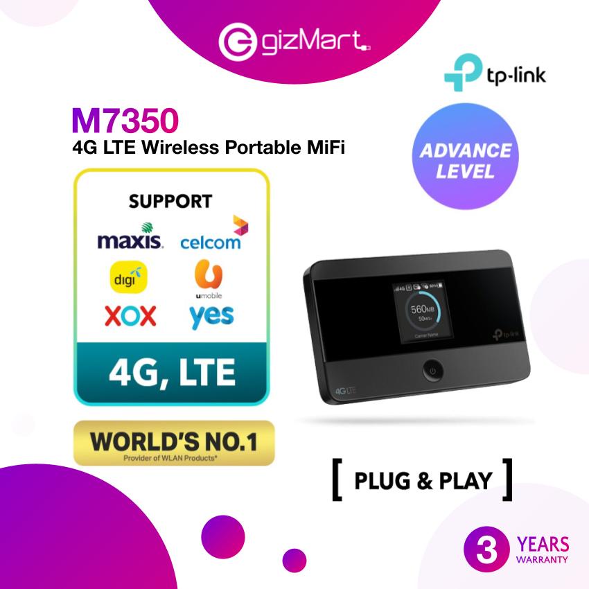 TP-Link M7350 4G LTE Mifi Portable Wireless Wifi Direct Sim Modem ...