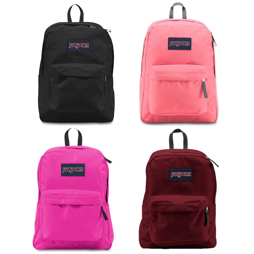 JanSport SuperBreak Backpack Solid Colours Shopee Singapore