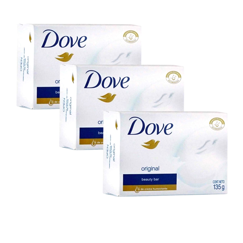 Dove Bar Soap Original Beauty Bar 3 X 135g Shopee Singapore