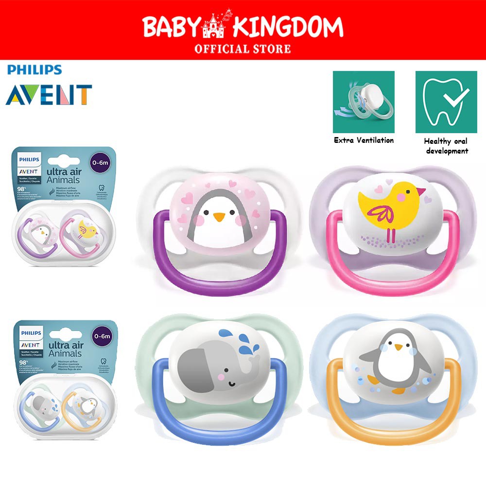 Philips Avent ultra air pacifier (0-6M) (Twin Pack) | Shopee Singapore