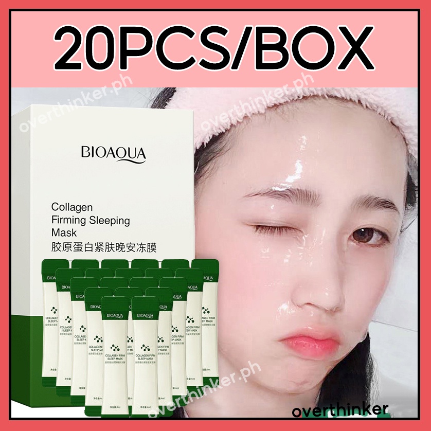 [20PCS/BOX] BIOAQUA Collagen Sleeping Face Mask Oil Control