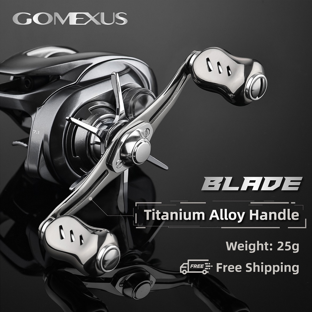 Gomexus Blade 90-100mm Reel handle used for Shimano Curdo daiwa Alphas UL  finesse baitcasting fishing reels TH100