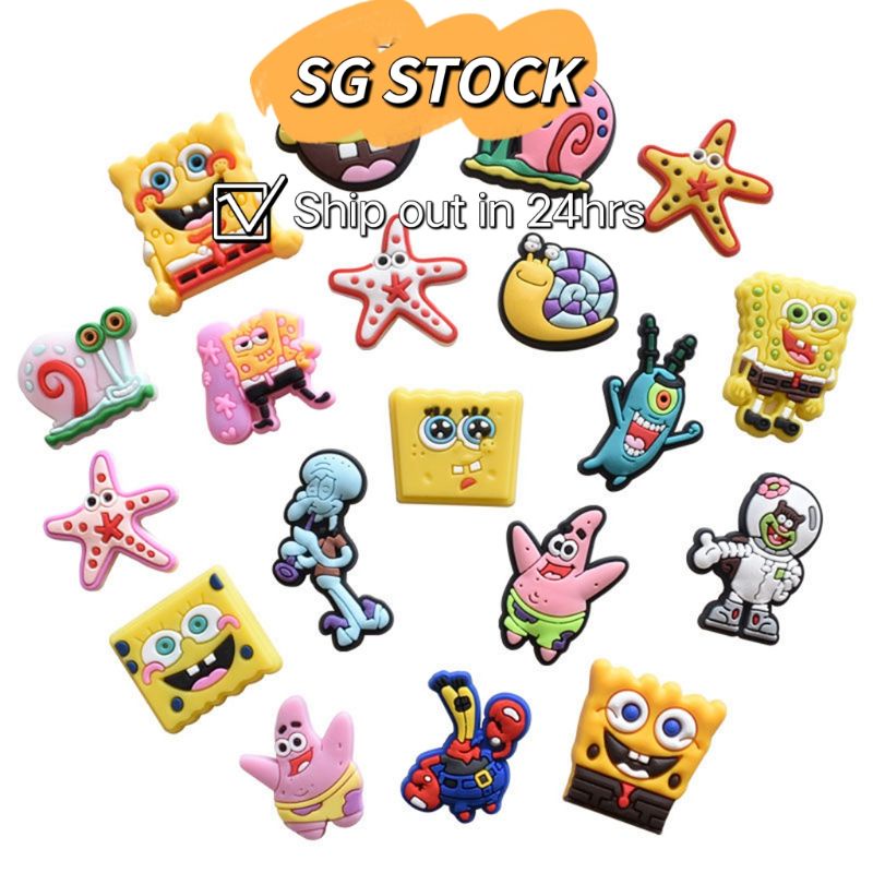 Spongebob croc charms hot sale