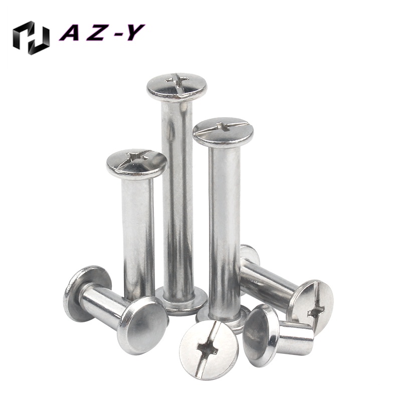 【WDY】M3/M4/M5 SUS304 Photo album screw to lock nut butt joint ...