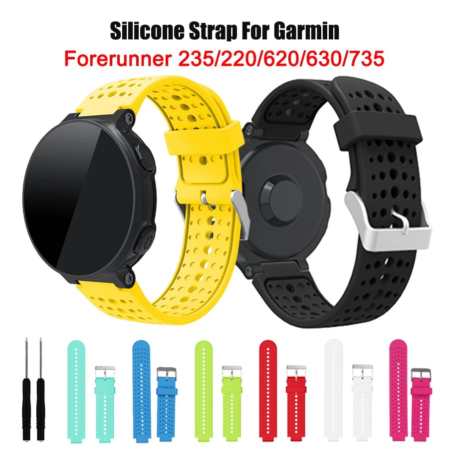 Watchband Fr Garmin Forerunner 735XT Silicone Band 735 220 230 235