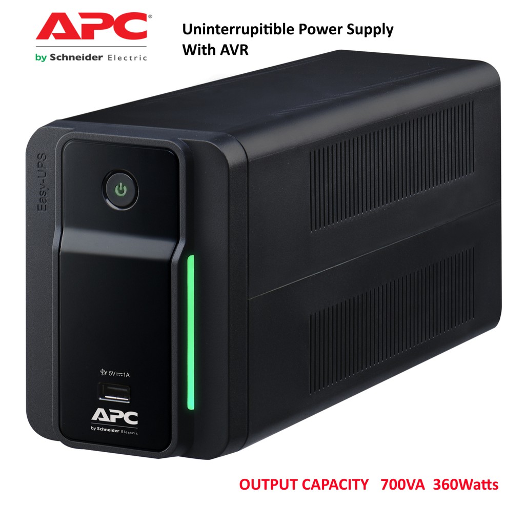 APC Easy UPS BVX 700VA, 230V, AVR, USB Charging,Universal Sockets ...