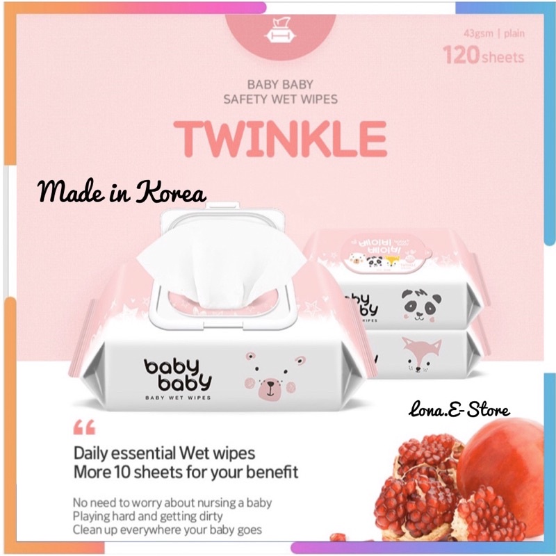 💥SAME DAY shipping out 🌸 TWINKLE🍃Korea Famous Wet wipes for babies🎖