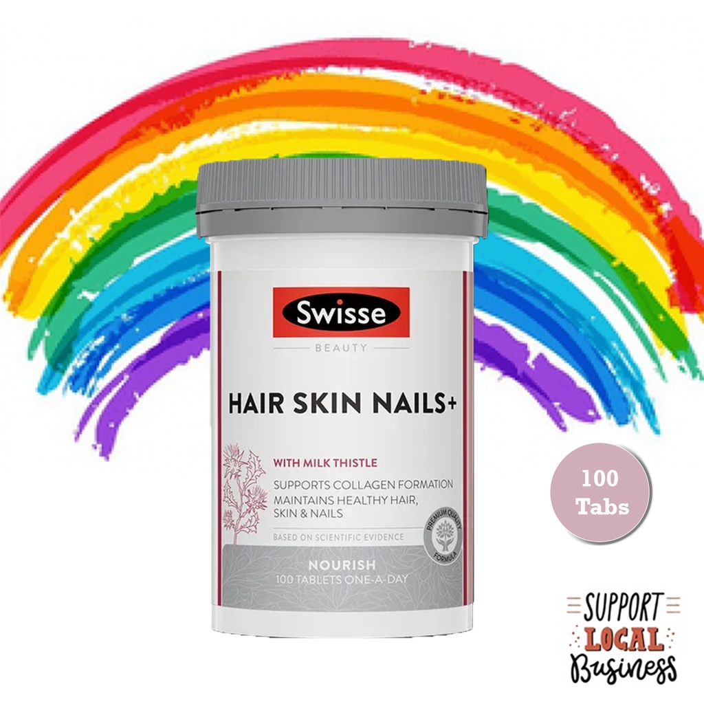 [Crazy Sale] [Local Delivery] Swisse, Hair Skin Nails+ Tablets for Collagen Formation 100 Tablets