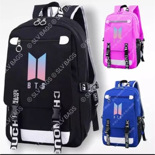 Goodern 4 Pcs Bts V Backpack School Book Bag Set Pink