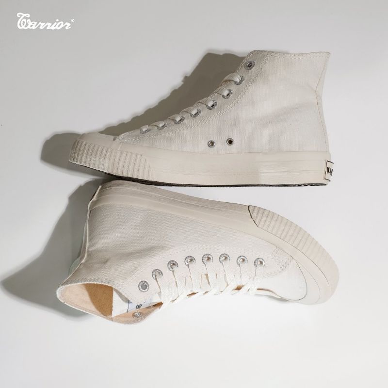 Warrior Venus White HC - Sepatu Putih Tinggi - Sepatu Warior - Gambar 3