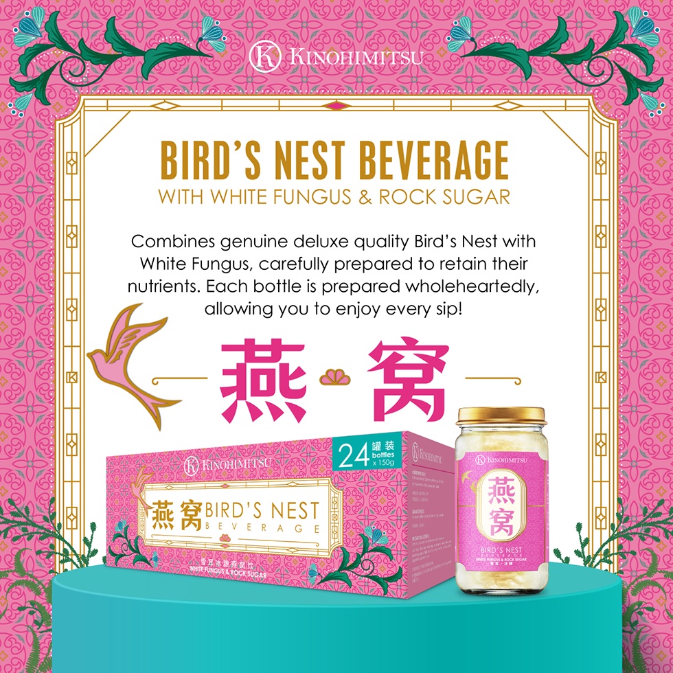 Kinohimitsu Bird's Nest Beverage with White Fungus & Rock Sugar Inner