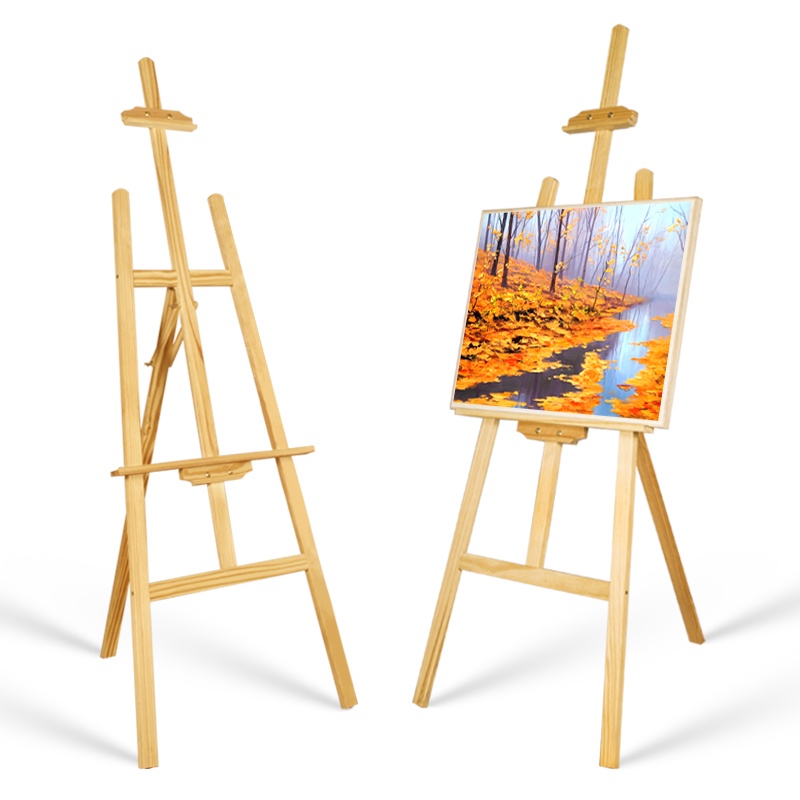wooden-easel-stand-for-canvas-painting-art-adjustable-floor-display