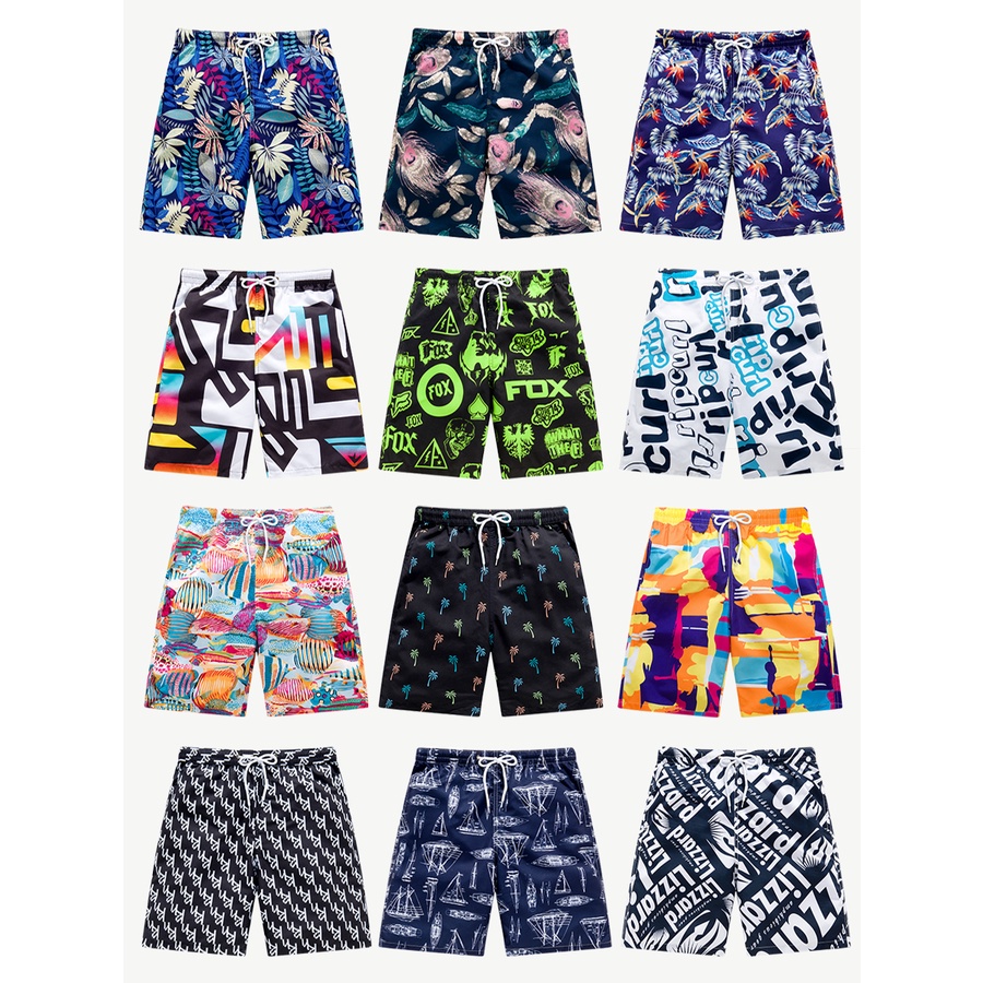 Shorts Men's Beach Pants Couple Casual Loose Five-Point Summer Thin ...