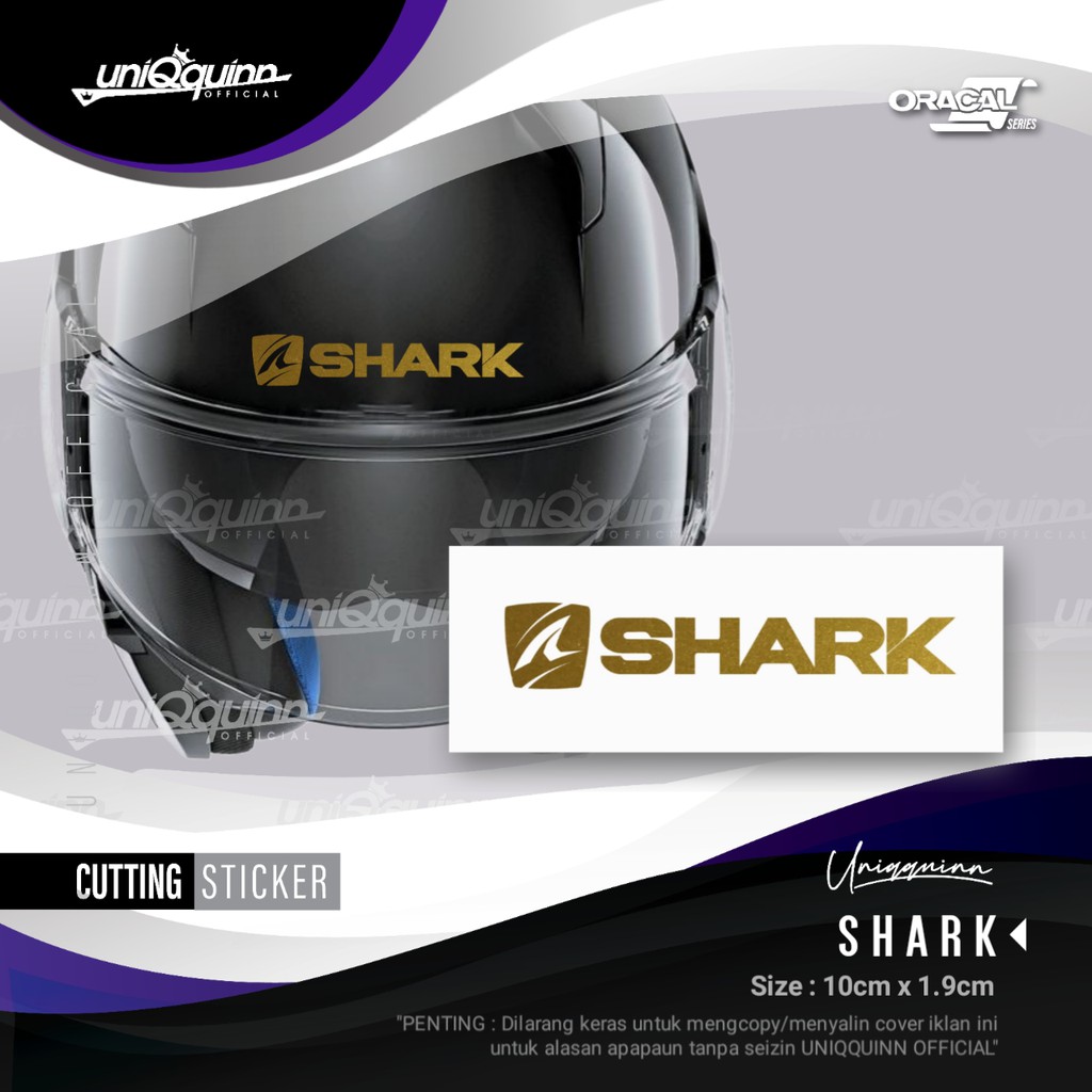 Uq Shark Helmet Sticker [Cutting Sticker] Custom Motorcycle Helmet ...