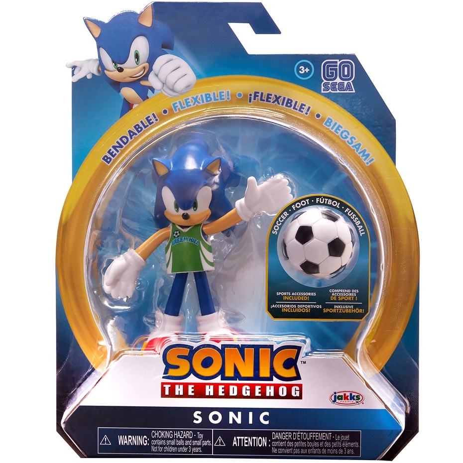 Sonic the Hedgehog 4-inch - Soccer Sonic Figure | Shopee Singapore