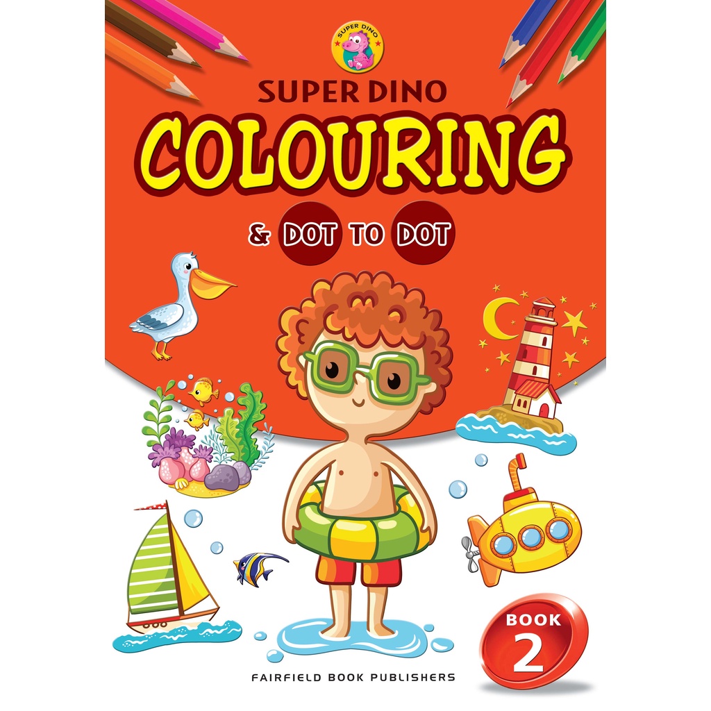 Super dino colouring dot to dot book 2 shopee singapore